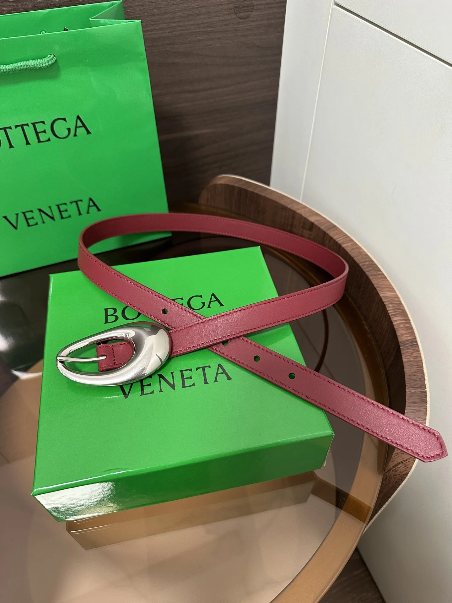 BOTTEGA VENETA Belts Calf Leather 2.0cm Width A70202608050757 - Image 3