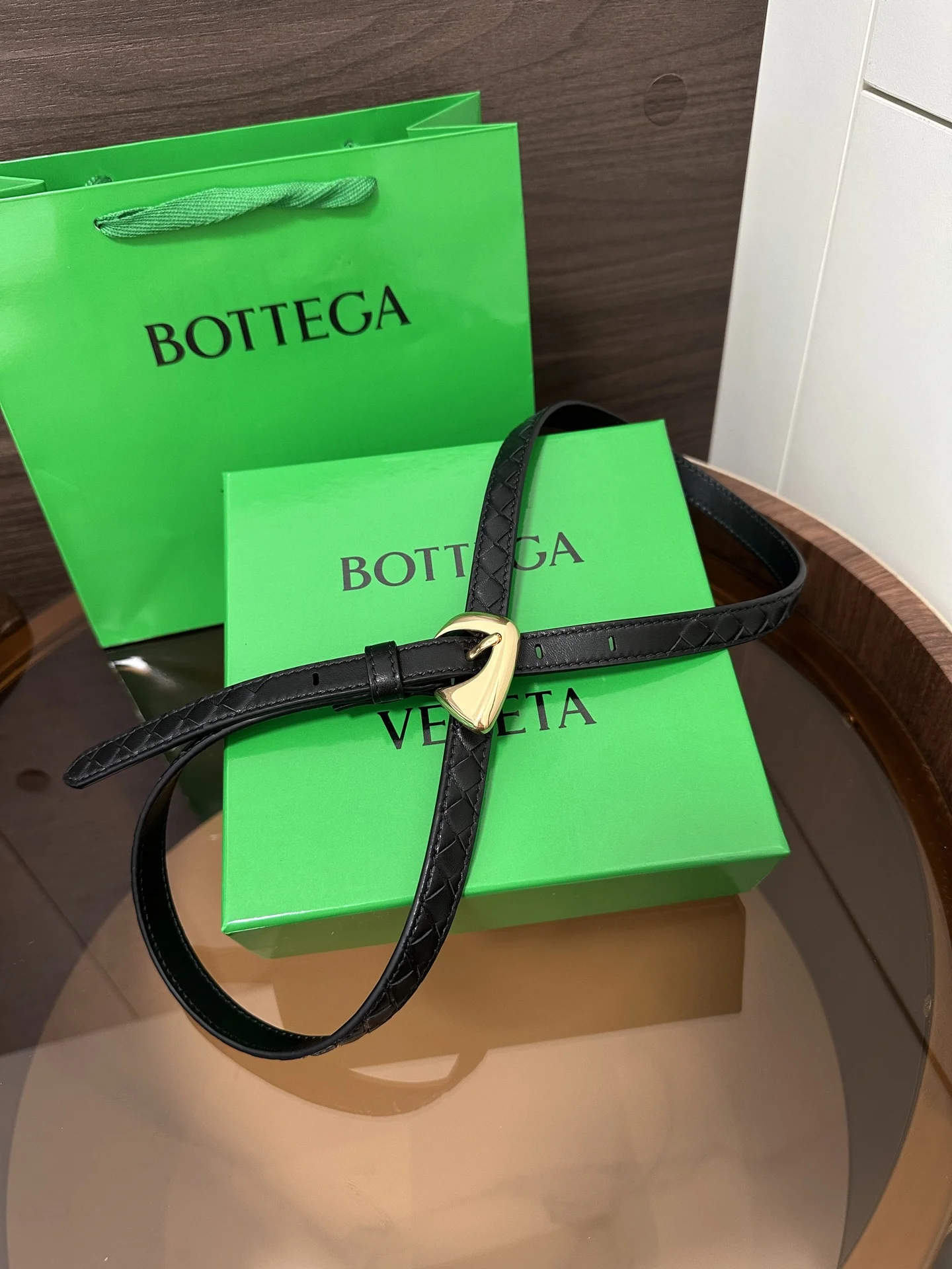 BOTTEGA VENETA Belts Calf Leather One Size 1.5cm Width A90202608050465
