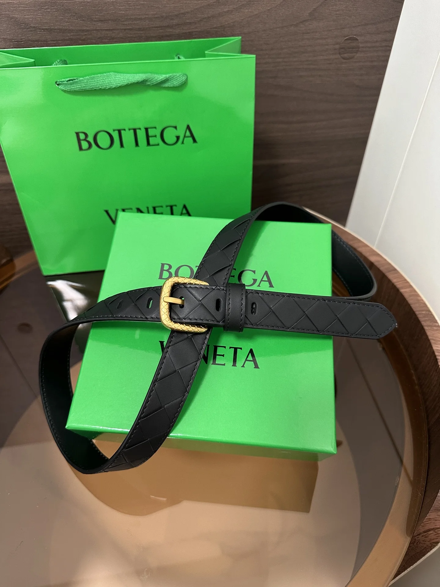 BOTTEGA VENETA Belts Calf Leather One Size 2.5cm Width B00202608050460
