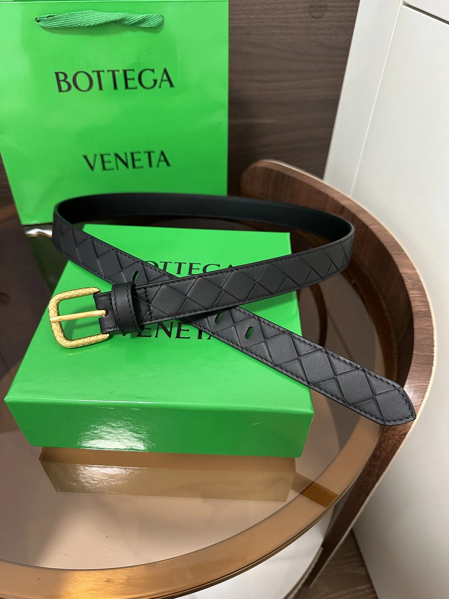 BOTTEGA VENETA Belts Calf Leather One Size 2.5cm Width B00202608050460 - Image 2