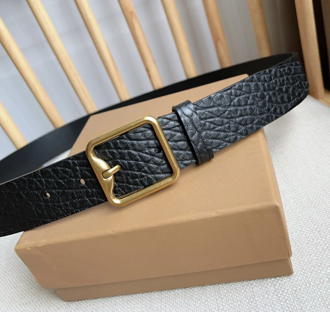 BURBERRY Belts Calf Leather 3.5cm Width A80202608050135 - Image 7