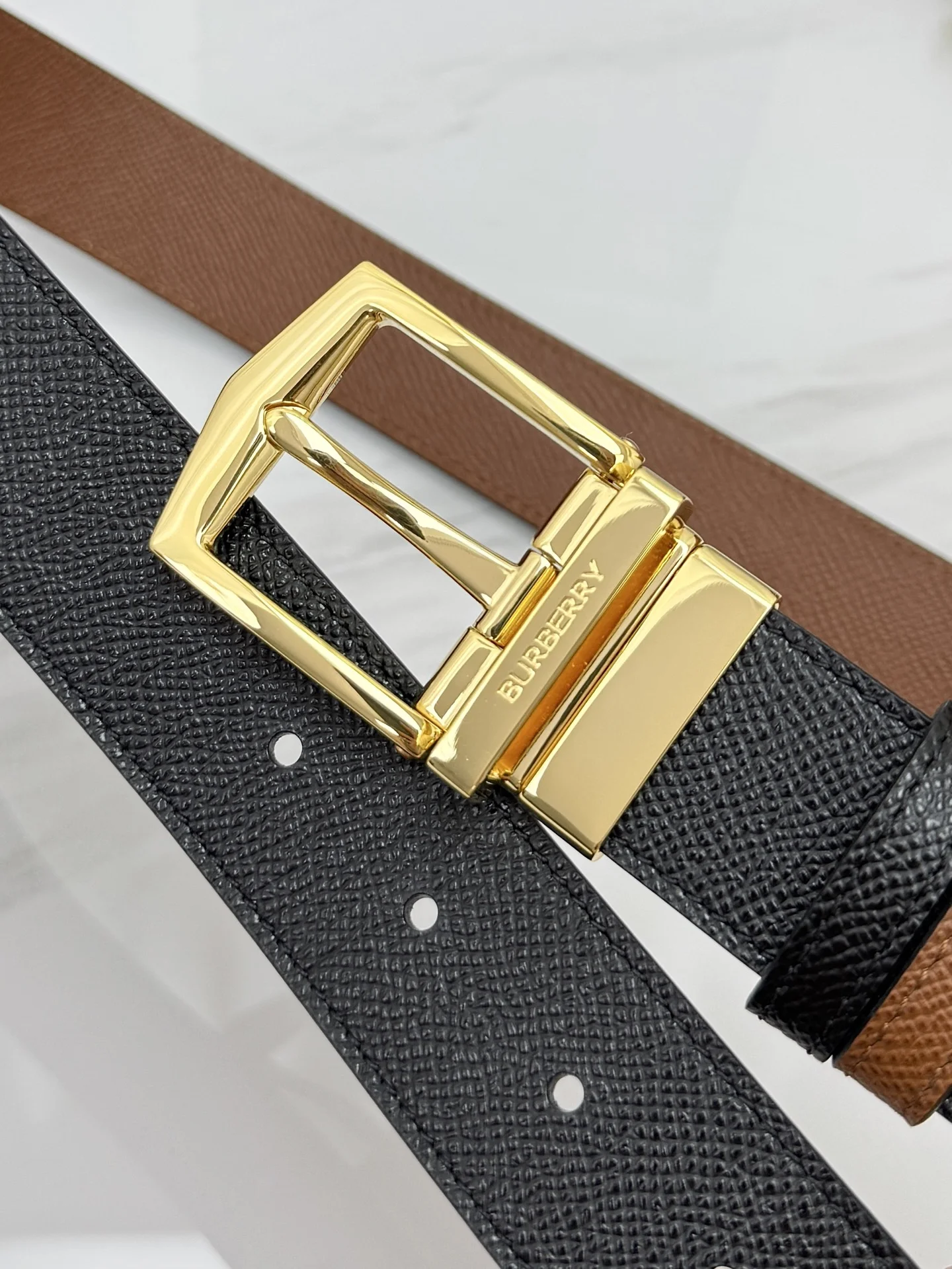 BURBERRY Belts Leather 3.5cm Width A60202608050691 - Image 5
