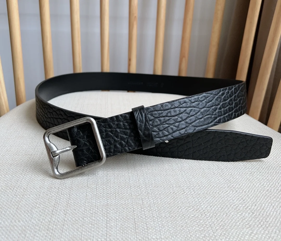 BURBERRY Belts Smooth Calf Leather 3.5cm Width A80202608050134 - Image 4