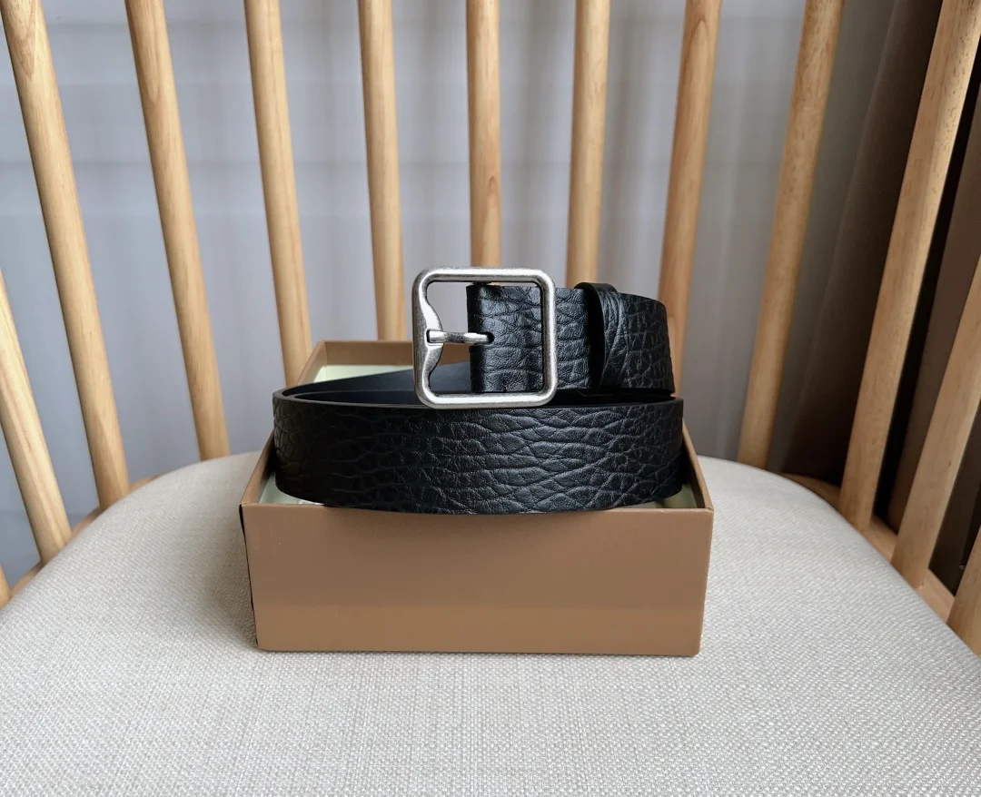 BURBERRY Belts Smooth Calf Leather 3.5cm Width A80202608050134 - Image 5
