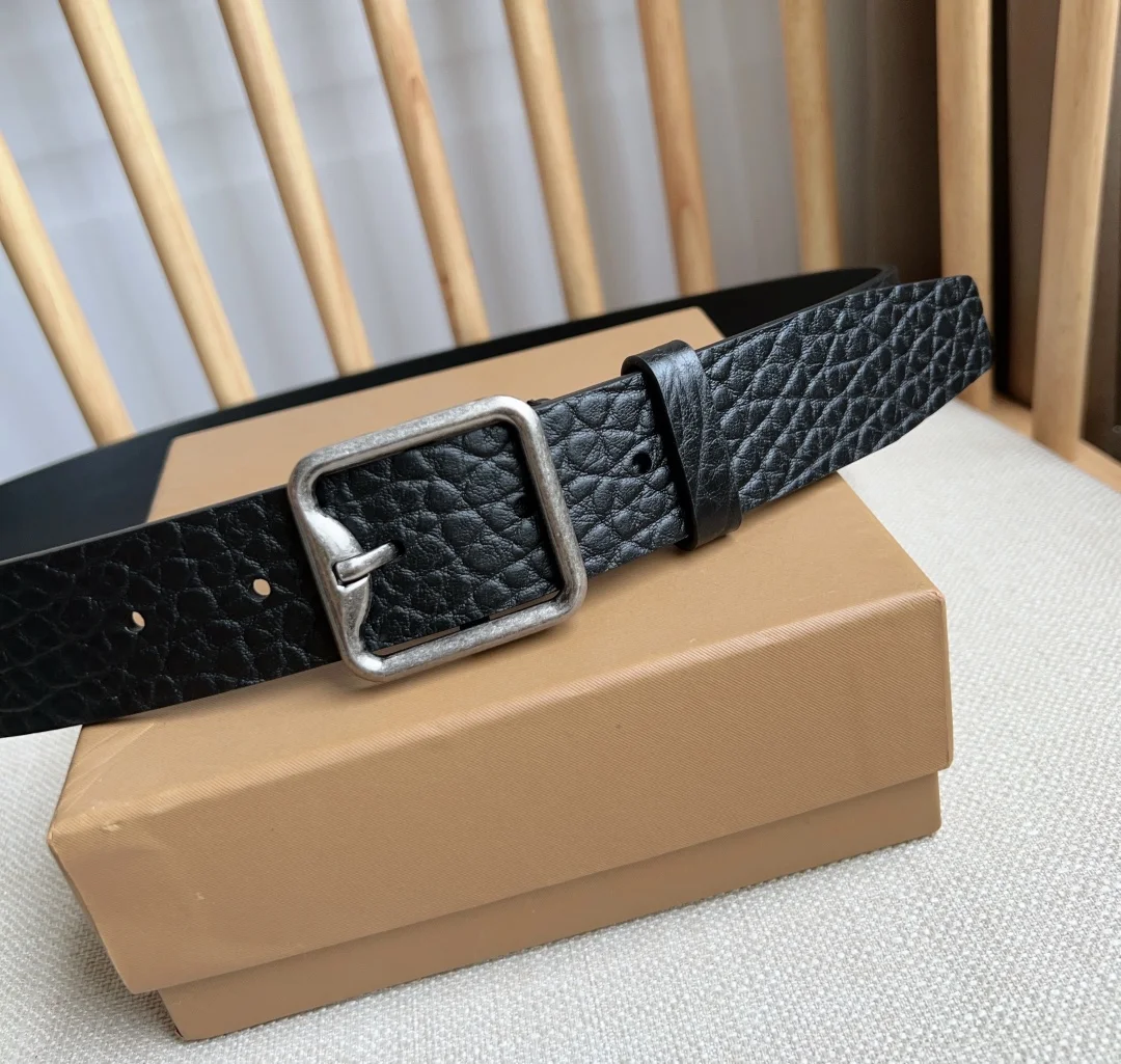 BURBERRY Belts Smooth Calf Leather 3.5cm Width A80202608050134 - Image 7