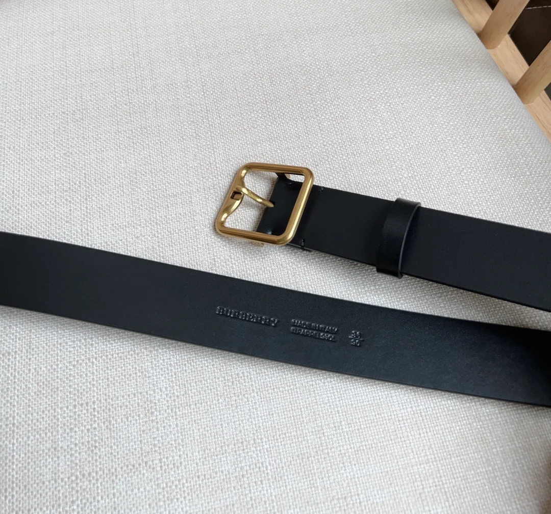BURBERRY Belts Smooth Calfskin 3.5cm Width A80202608050137 - Image 3