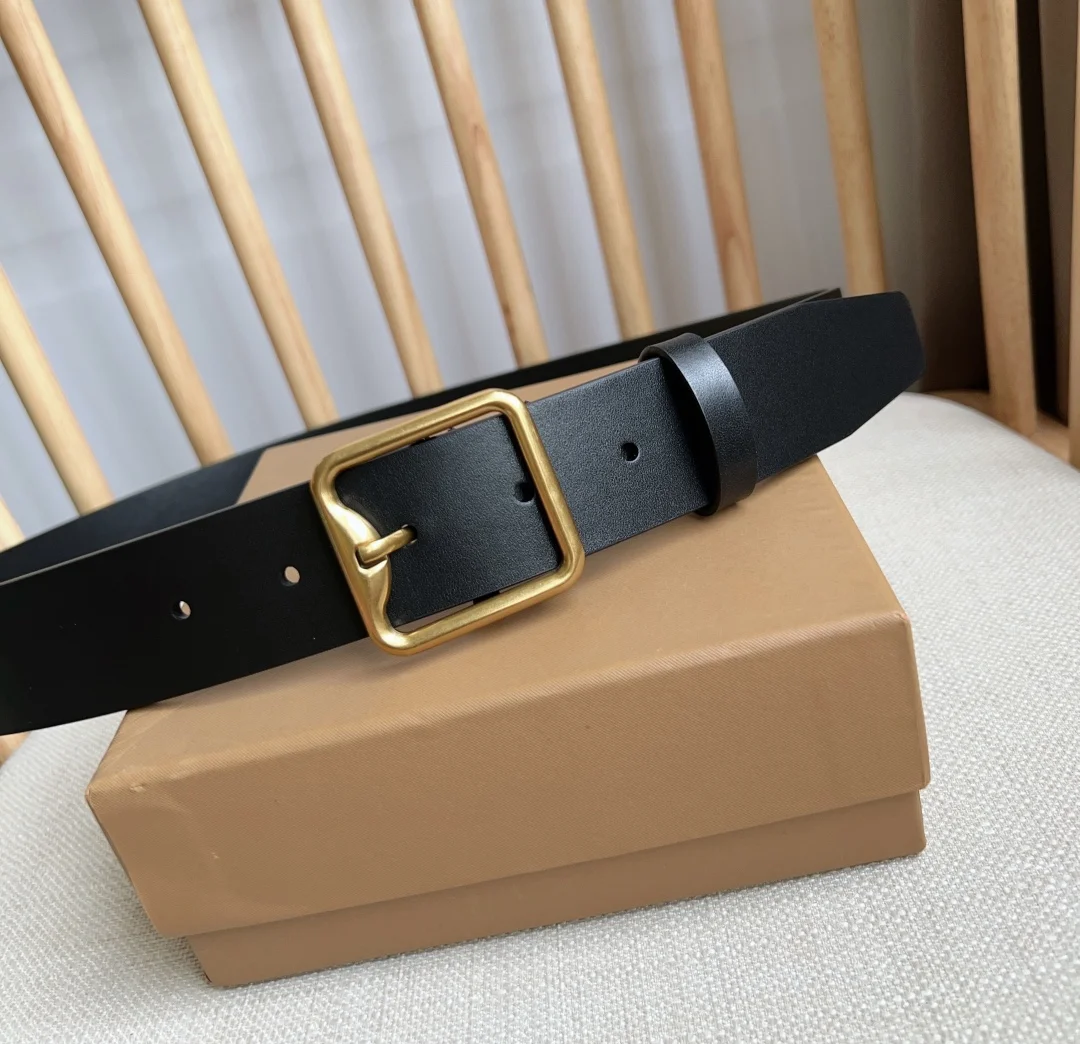 BURBERRY Belts Smooth Calfskin 3.5cm Width A80202608050137 - Image 7