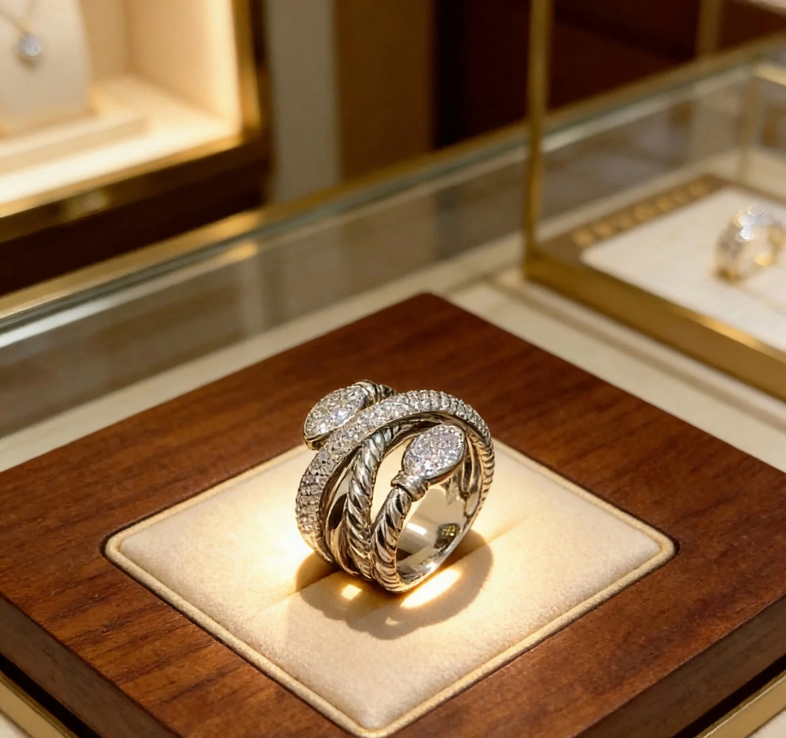 BVLGARI Rings Rose Gold Diamond 7-9 A05202608050257