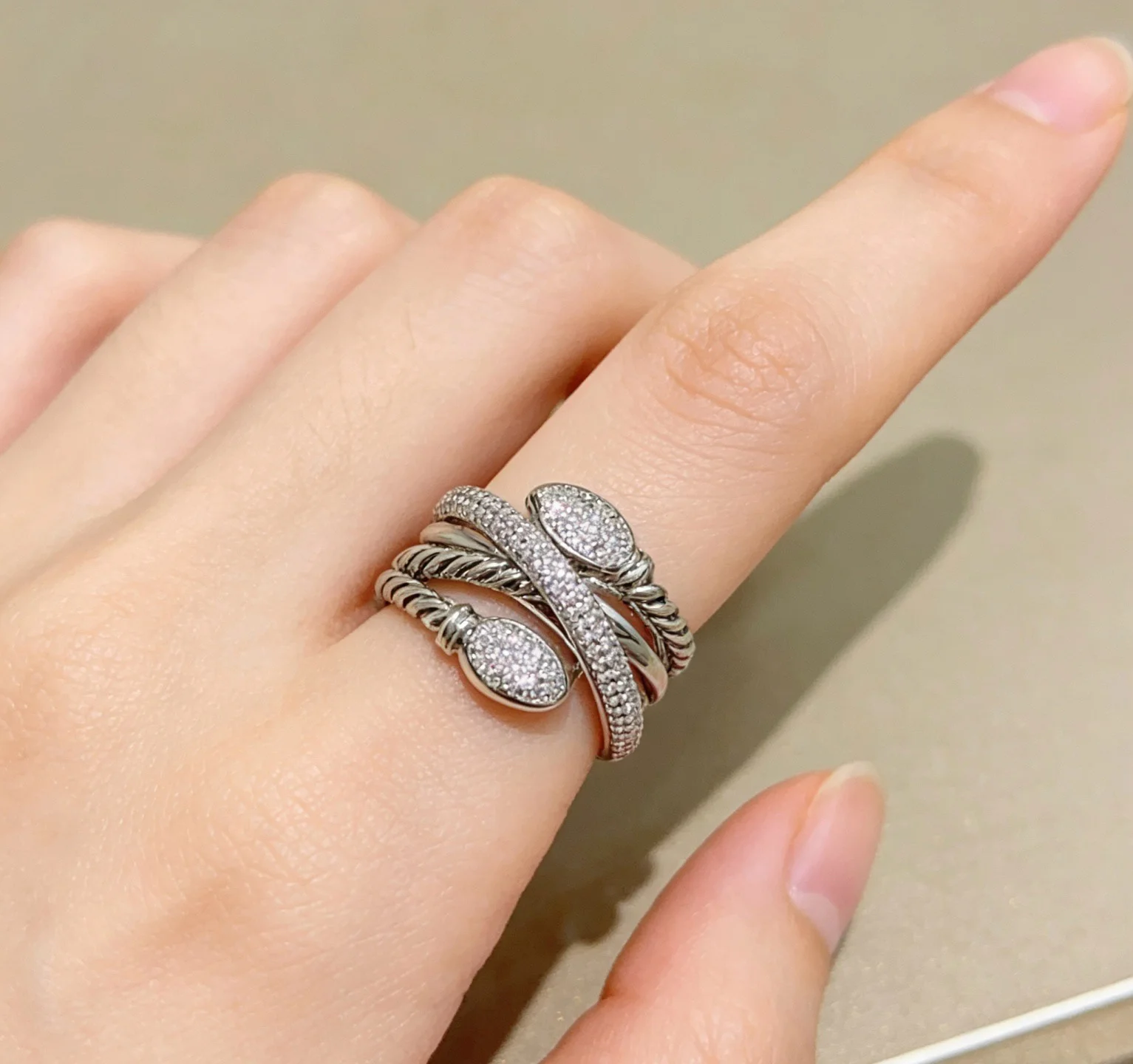 BVLGARI Rings Rose Gold Diamond 7-9 A05202608050257 - Image 3