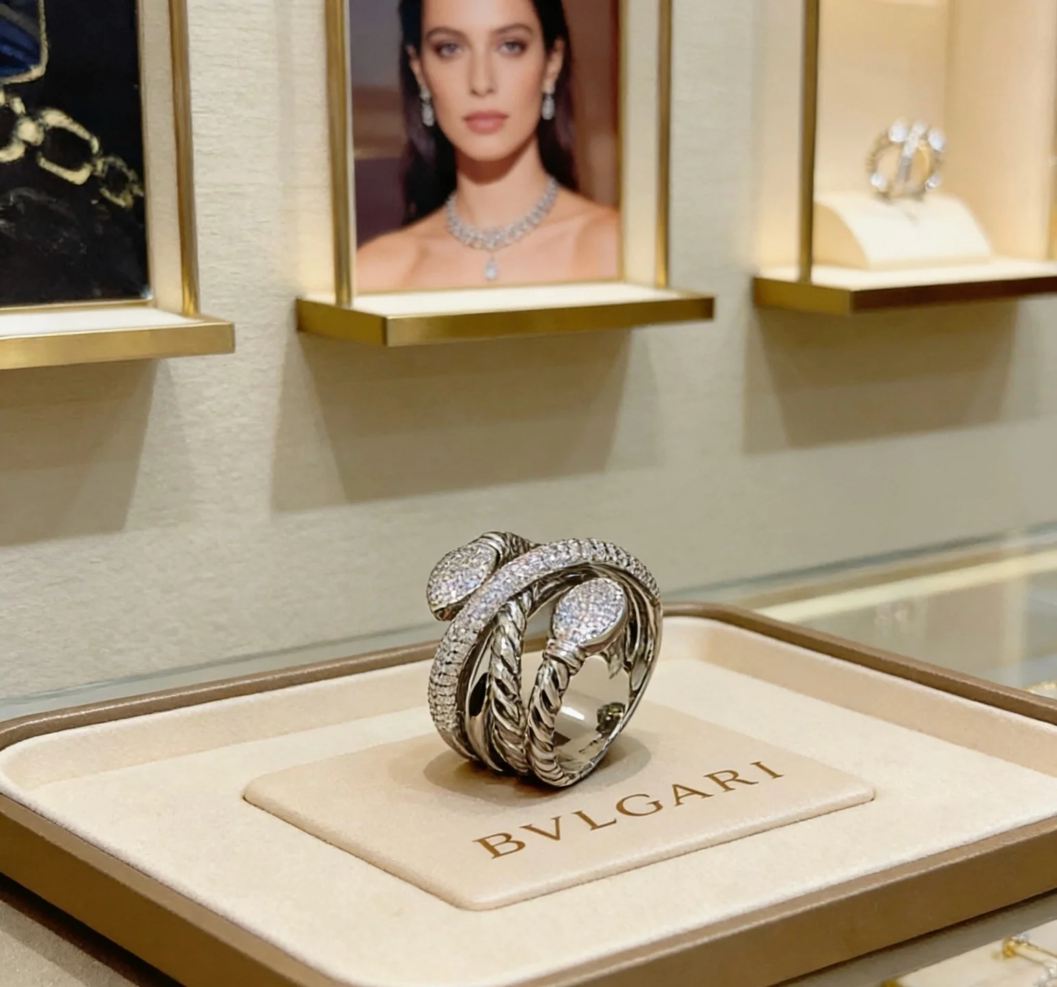 BVLGARI Rings Rose Gold Diamond 7-9 A05202608050257 - Image 4