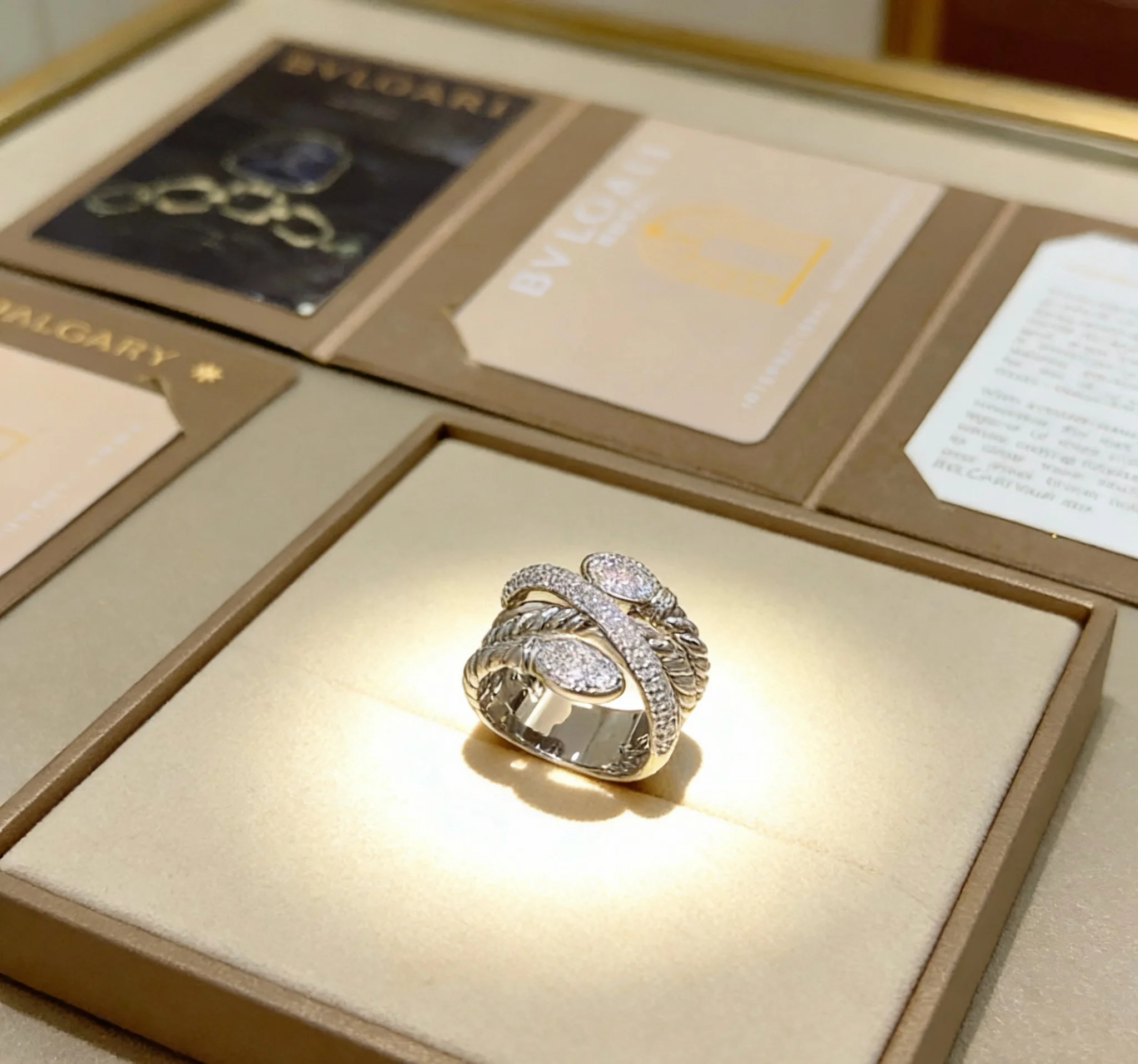 BVLGARI Rings Rose Gold Diamond 7-9 A05202608050257 - Image 5
