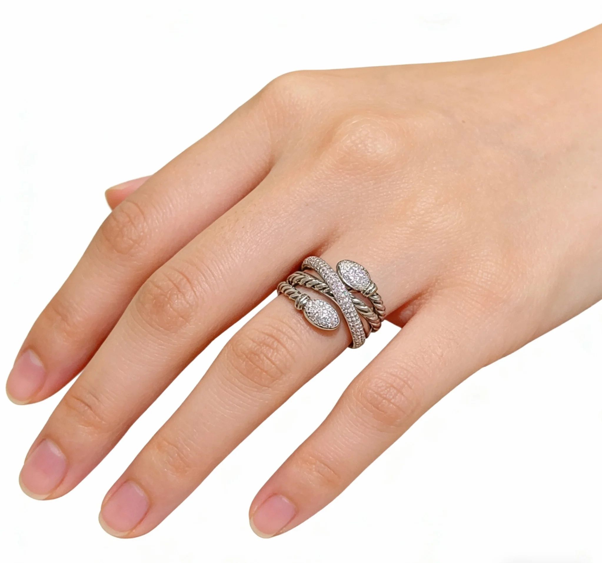 BVLGARI Rings Rose Gold Diamond 7-9 A05202608050257 - Image 8