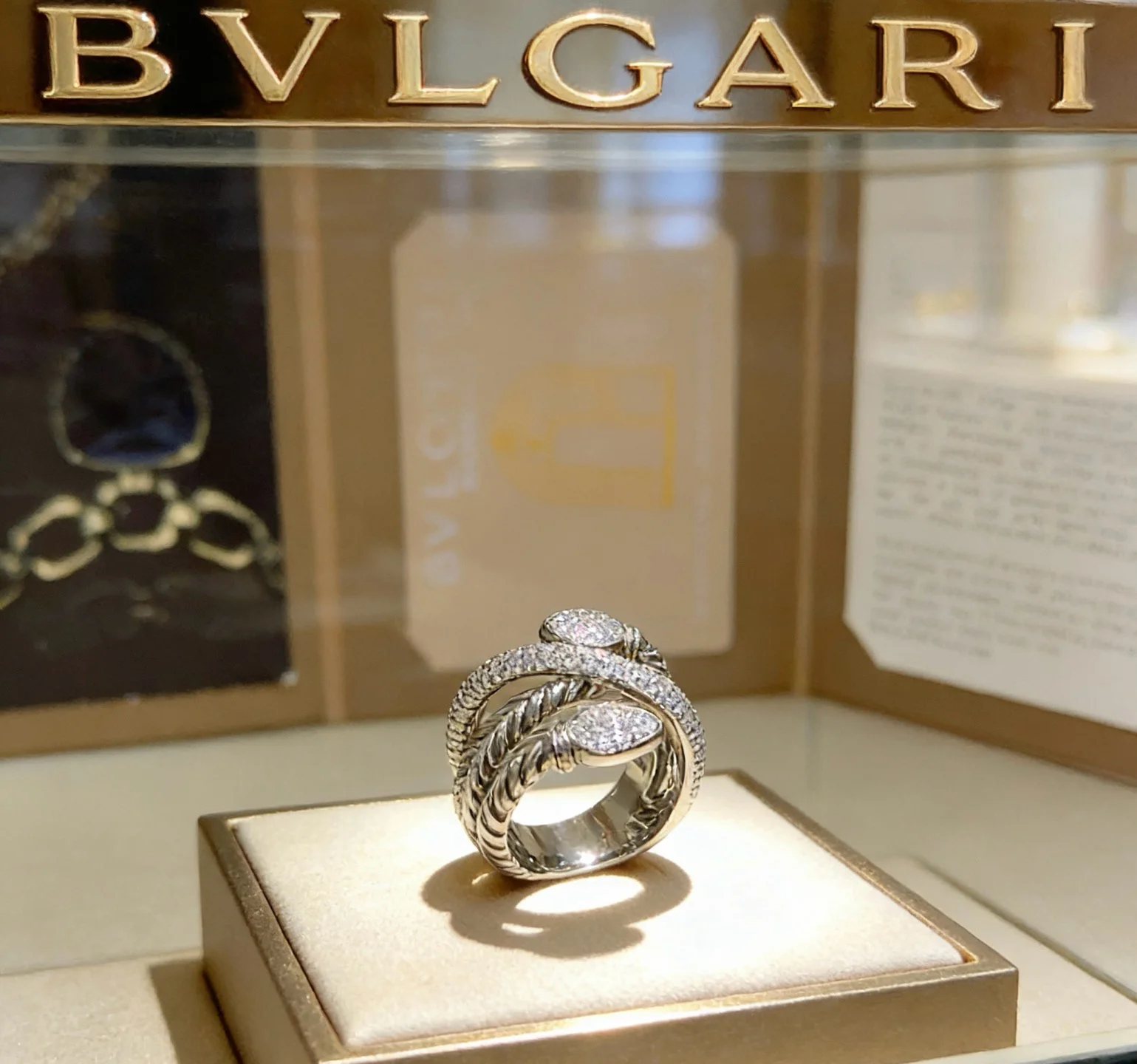 BVLGARI Rings Rose Gold Diamond 7-9 A05202608050257 - Image 9