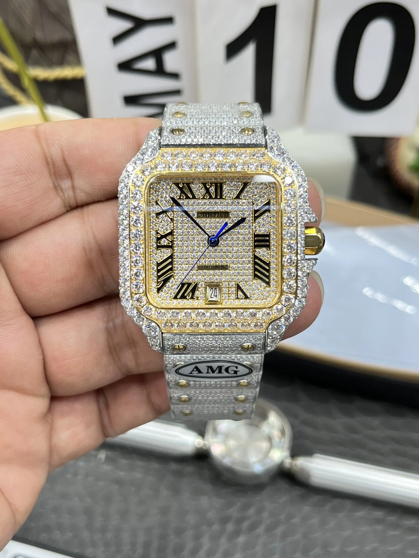 CARTIER Santos Automatic (Gold Dial) 40mm C250202608050090