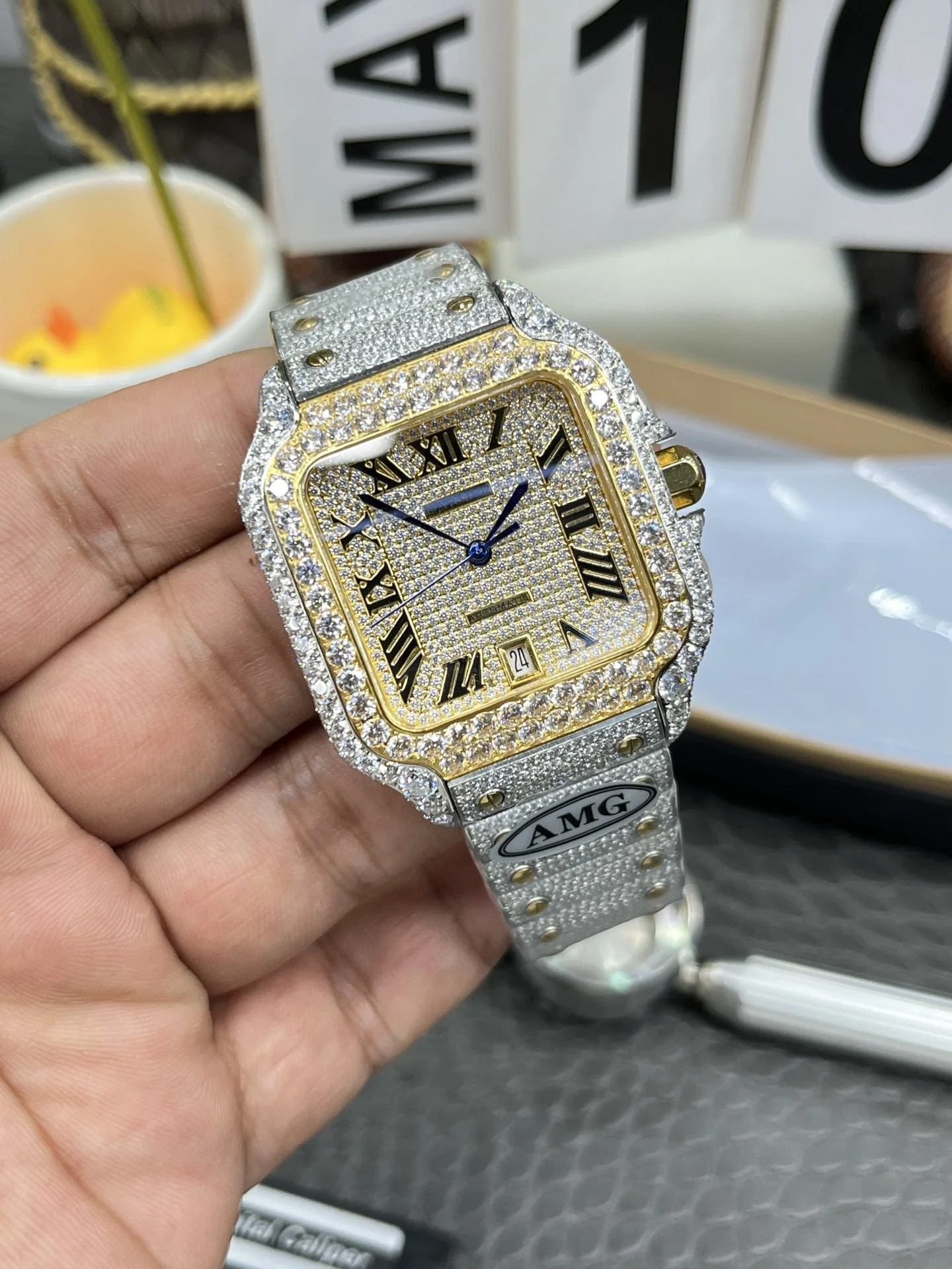 CARTIER Santos Automatic (Gold Dial) 40mm C250202608050090 - Image 2