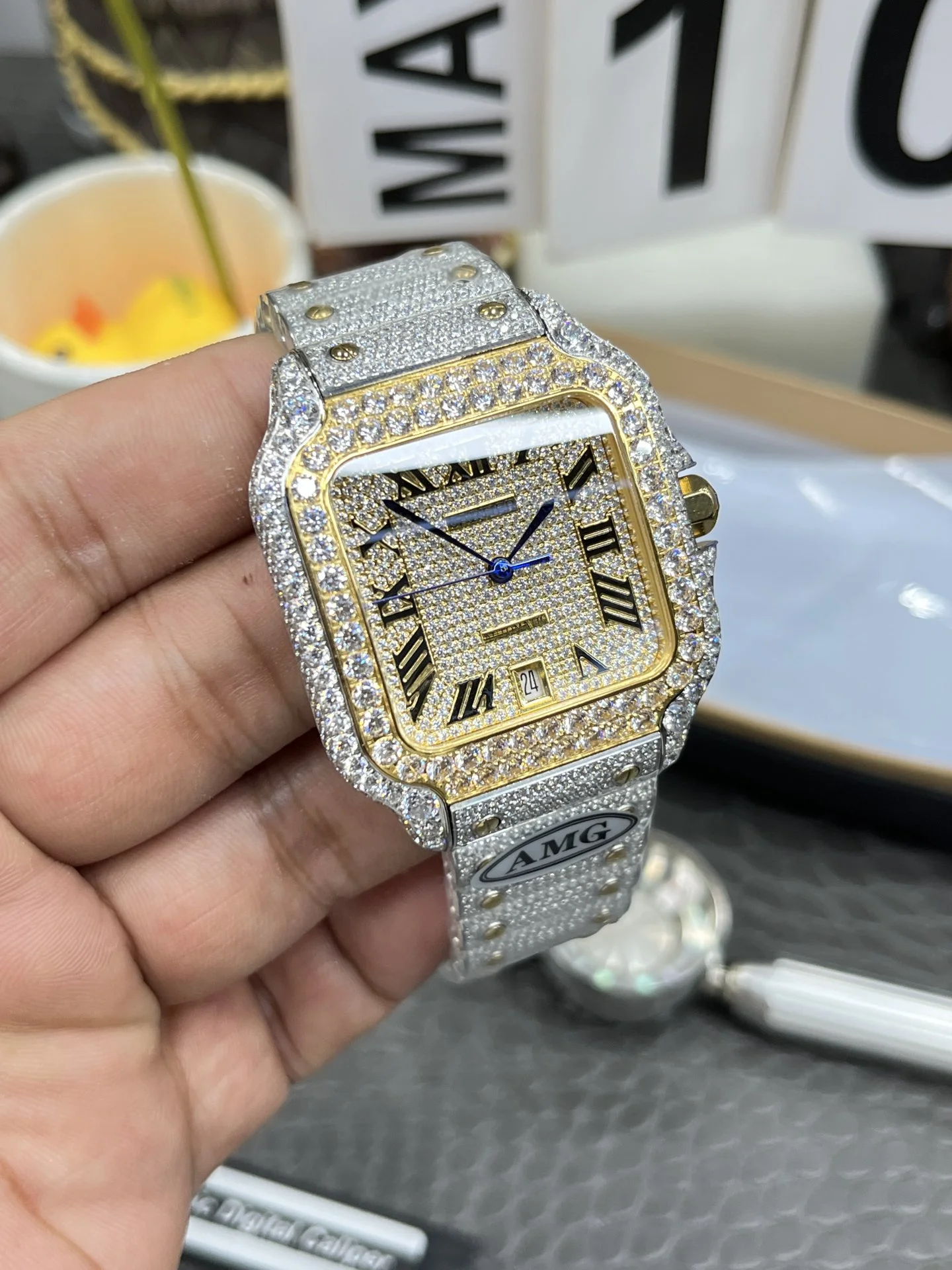 CARTIER Santos Automatic (Gold Dial) 40mm C250202608050090 - Image 3
