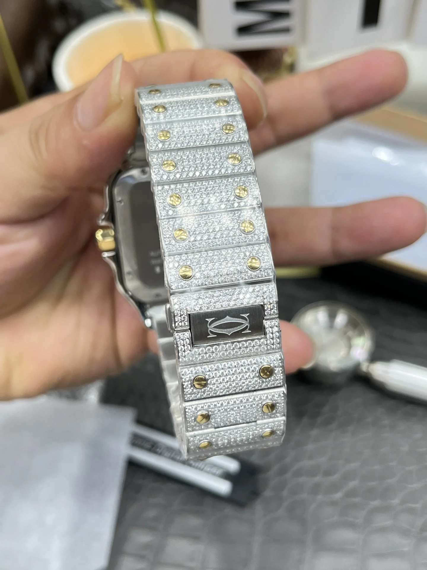 CARTIER Santos Automatic (Gold Dial) 40mm C250202608050090 - Image 6