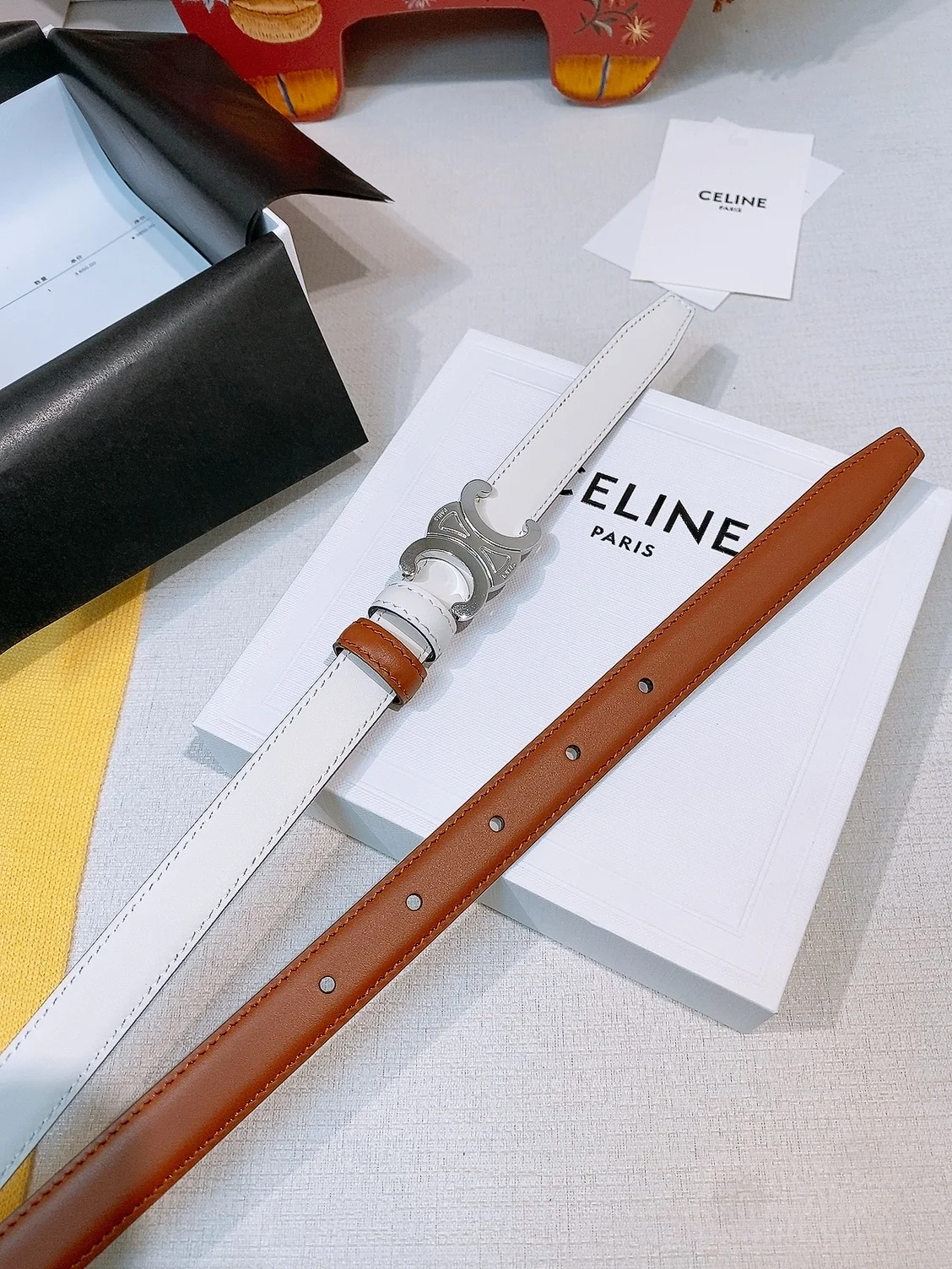 CELINE Belts Leather One Size A60202608050432 - Image 2