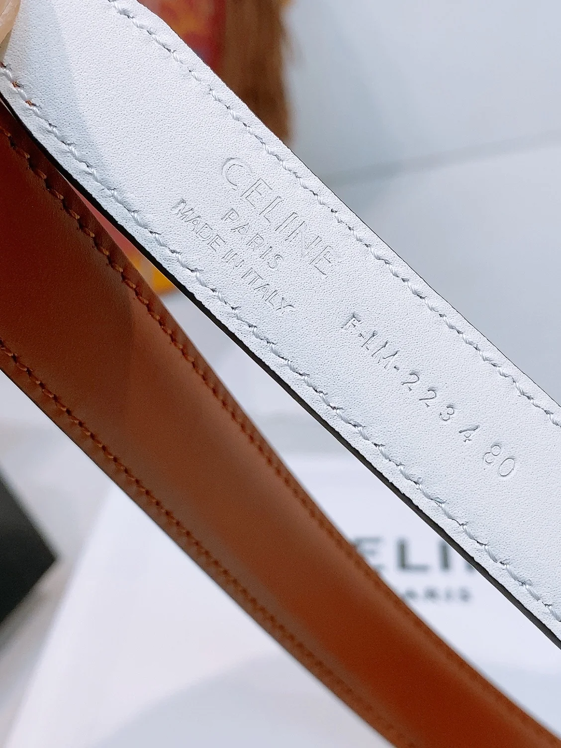 CELINE Belts Leather One Size A60202608050432 - Image 3