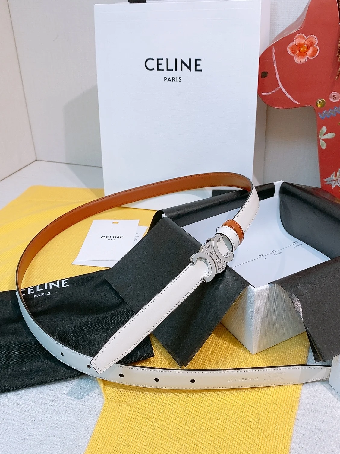 CELINE Belts Leather One Size A60202608050432 - Image 6