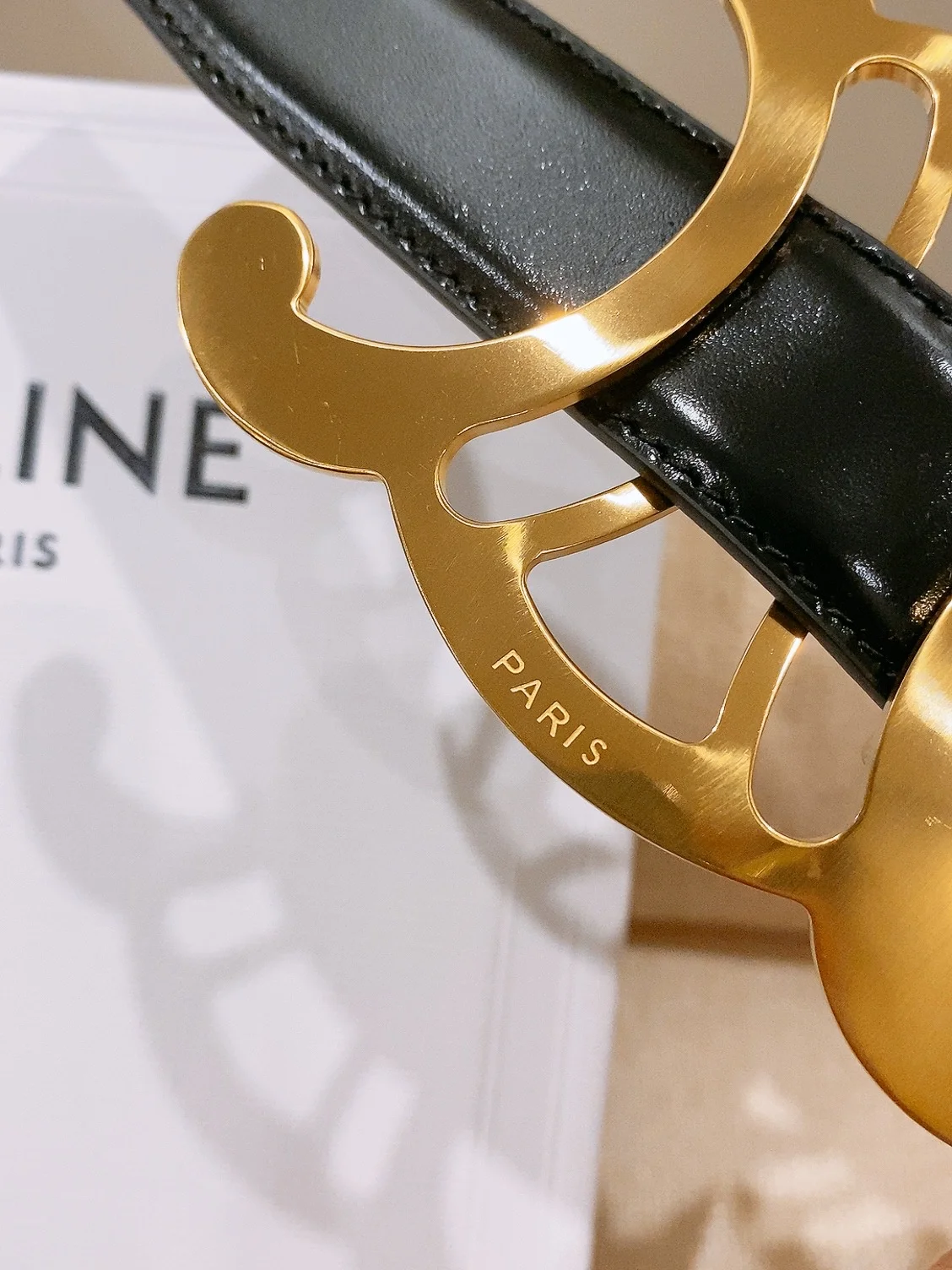 CELINE Belts Taurillon Leather 25cm Width B20202608050032 - Image 9
