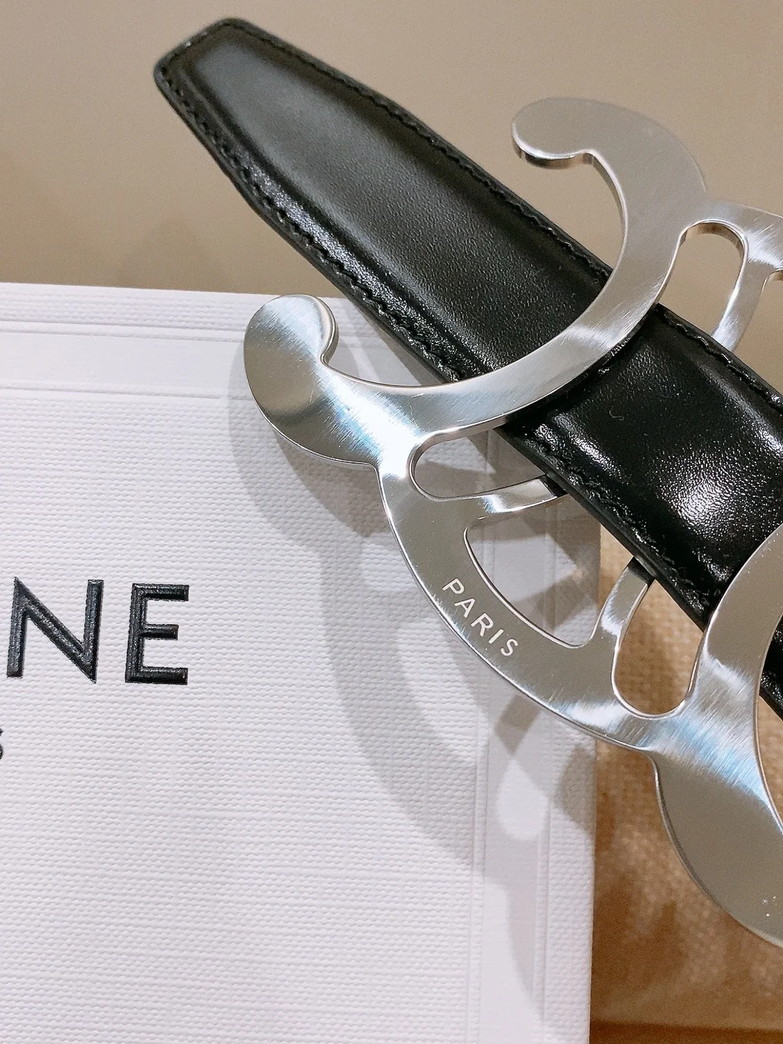 CELINE Belts Taurillon Leather 25cm Width B20202608050033 - Image 6