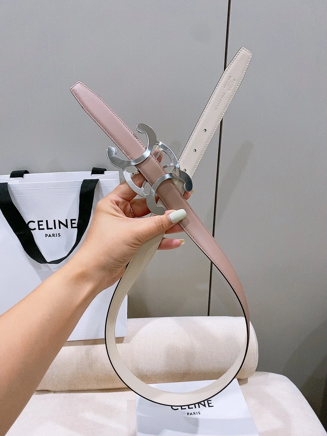 CELINE Belts Taurillon Leather 25cm Width B20202608050036