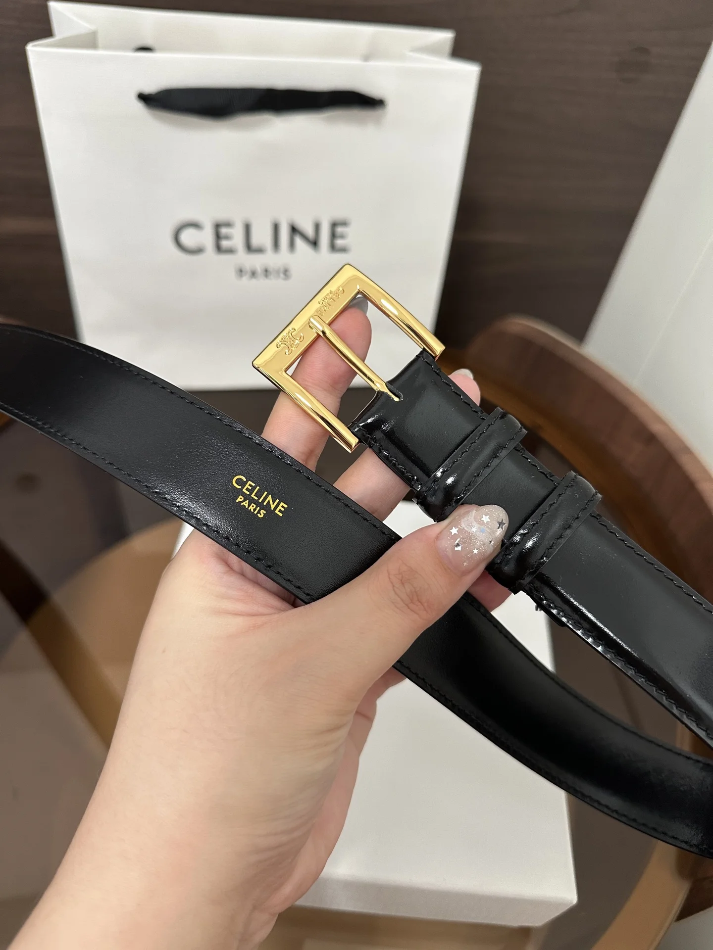 CELINE Belts Taurillon Leather 30MM A80202608050213 - Image 6