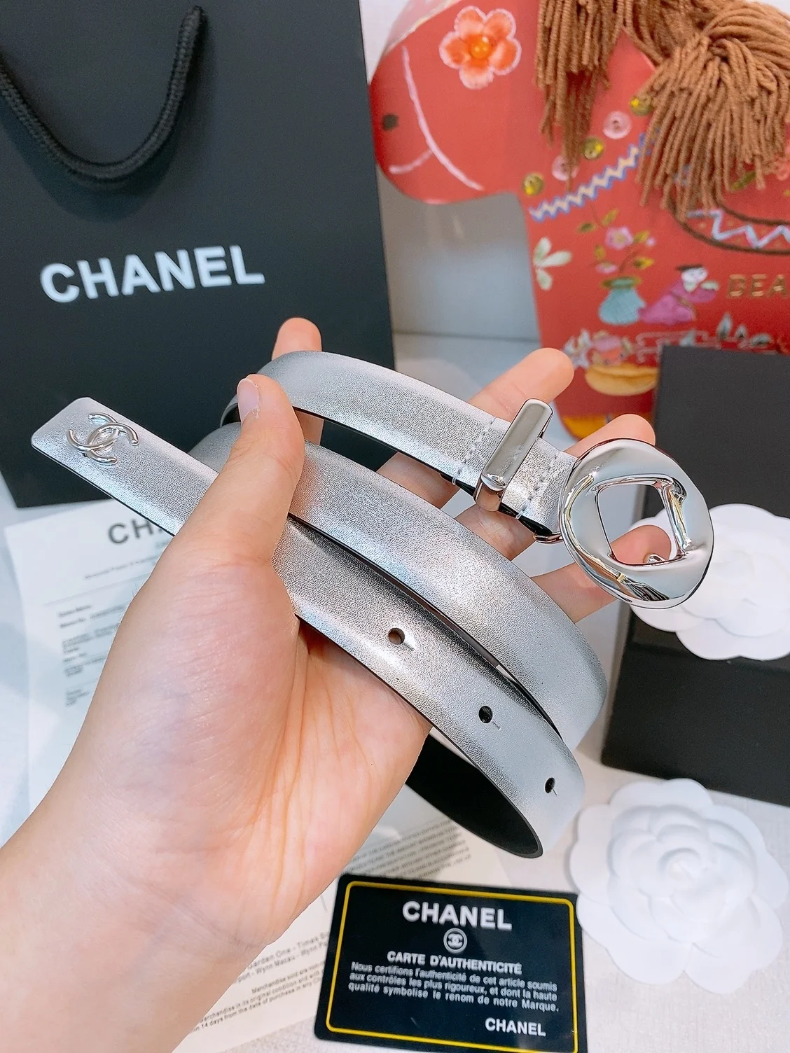 CHANEL Belts 2.0cm Width A80202608050609 - Image 6