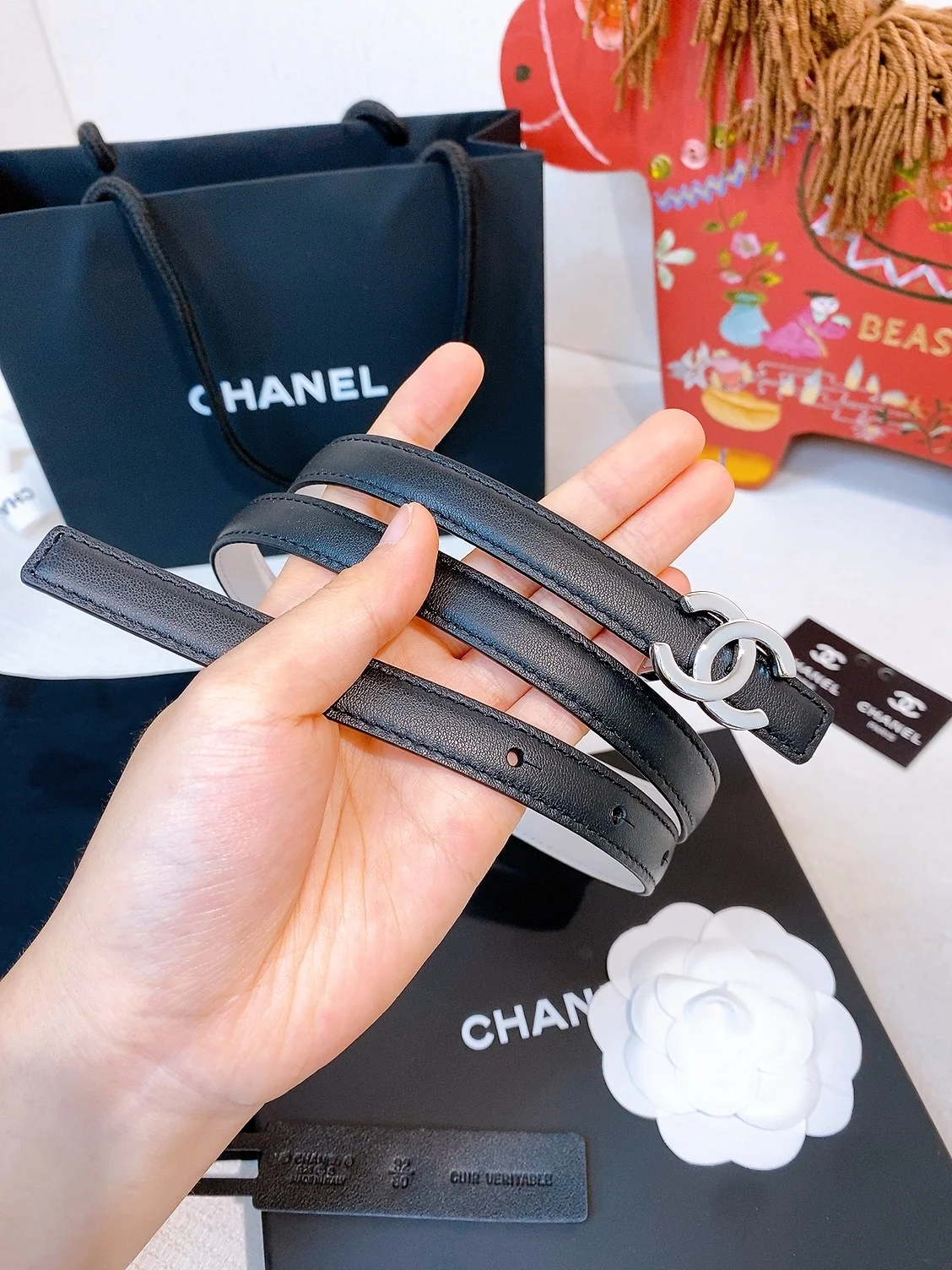 CHANEL Belts Calf Leather A60202608050769 - Image 2
