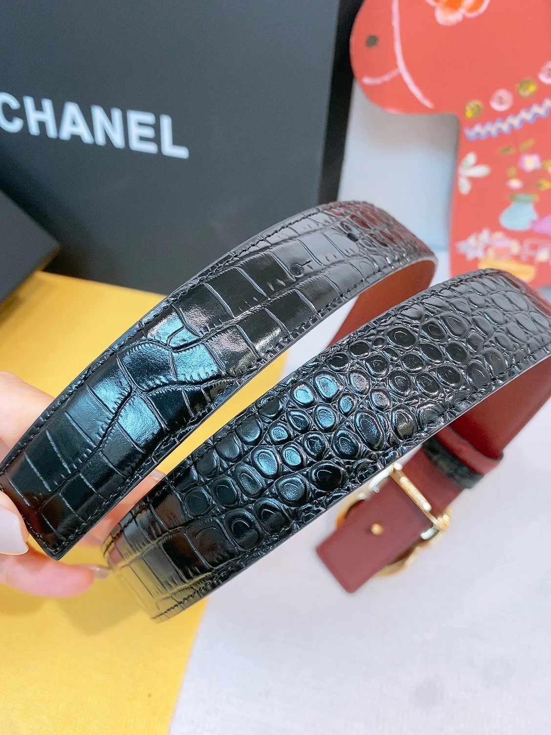 CHANEL Belts Calf Leather A70202608050577 - Image 3