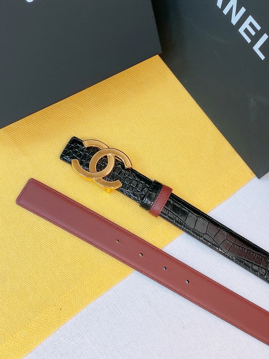 CHANEL Belts Calf Leather A70202608050577 - Image 6
