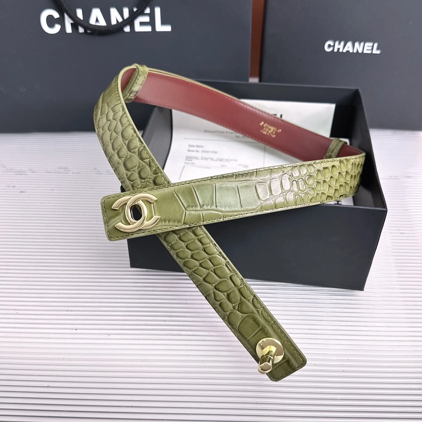 CHANEL Belts Calf Leather One Size A90202608050156 - Image 3