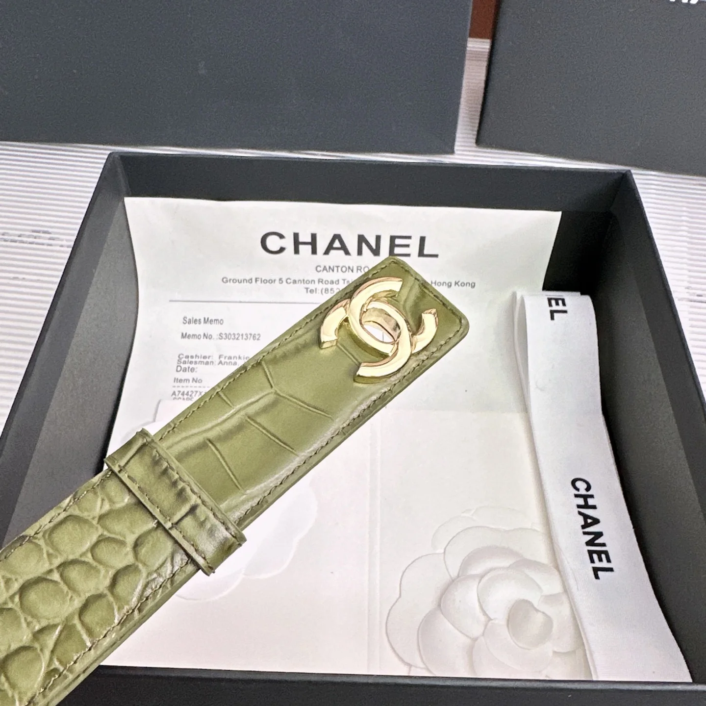 CHANEL Belts Calf Leather One Size A90202608050156 - Image 6