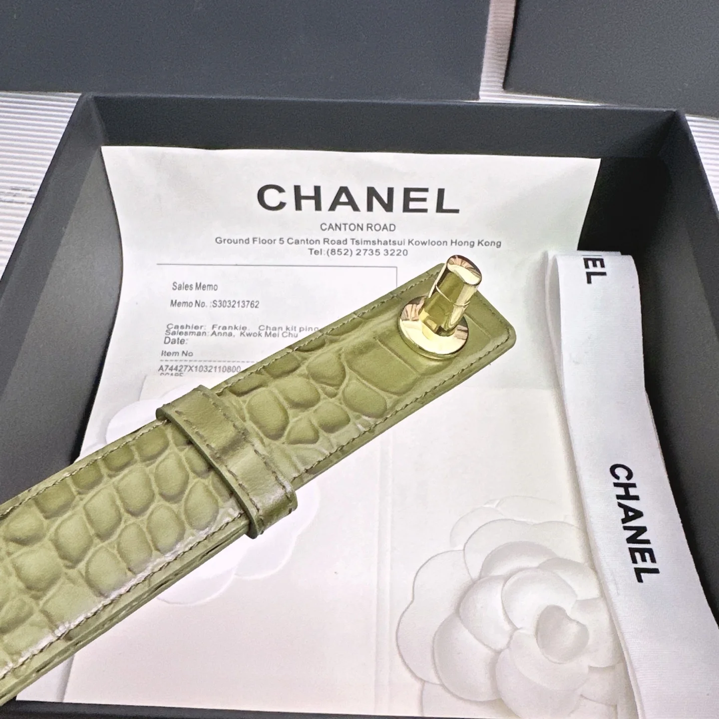 CHANEL Belts Calf Leather One Size A90202608050156 - Image 7