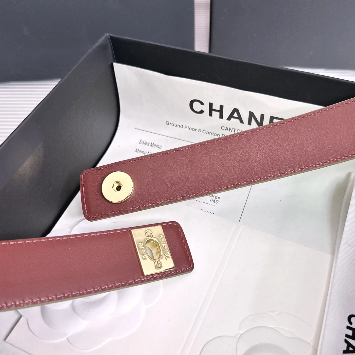 CHANEL Belts Calf Leather One Size A90202608050156 - Image 8