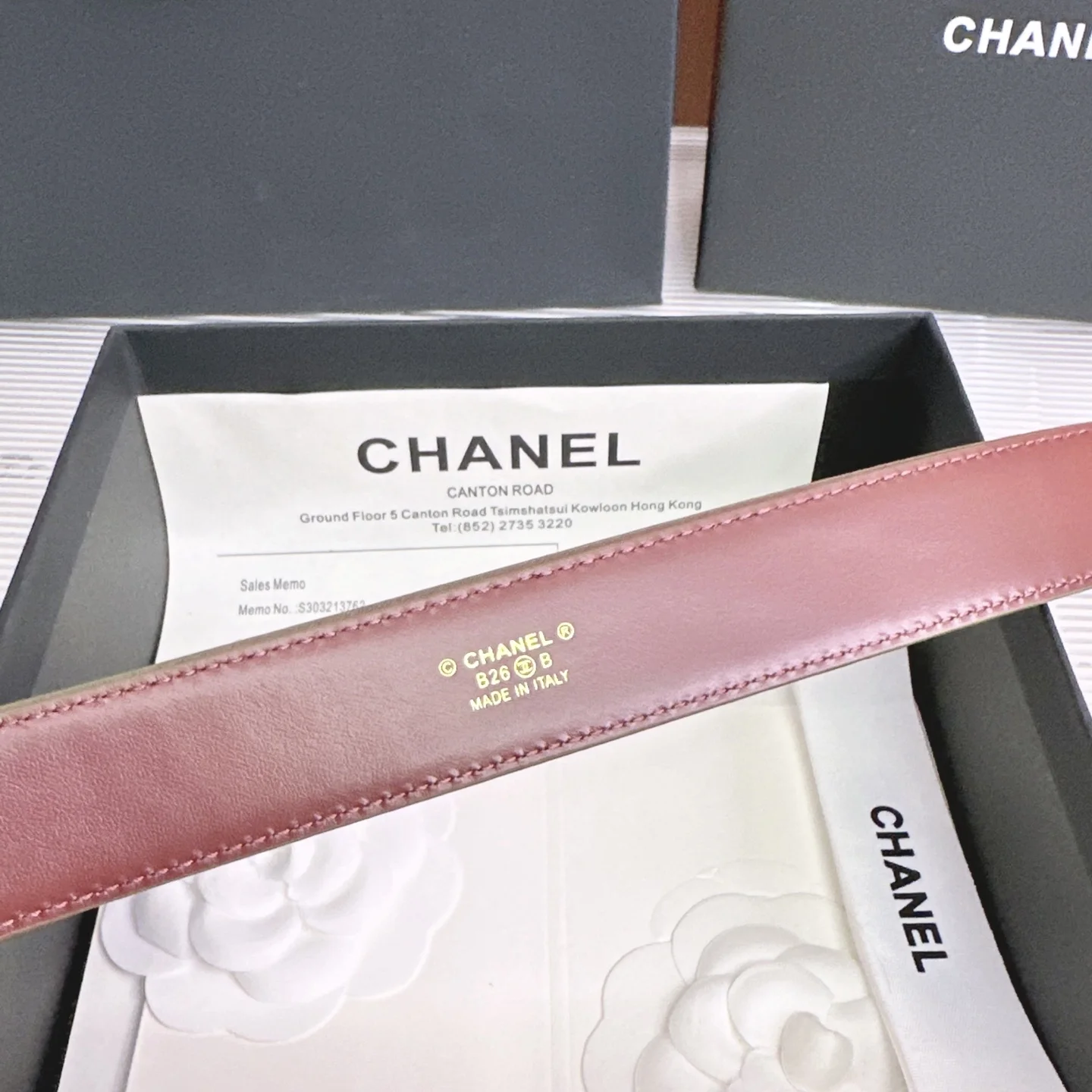 CHANEL Belts Calf Leather One Size A90202608050156 - Image 9