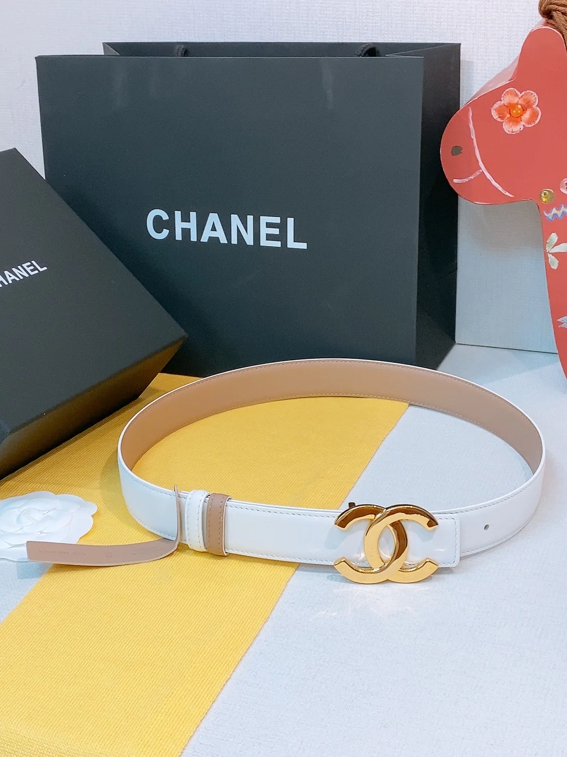 CHANEL Belts Calfskin Leather One Size A70202608050578