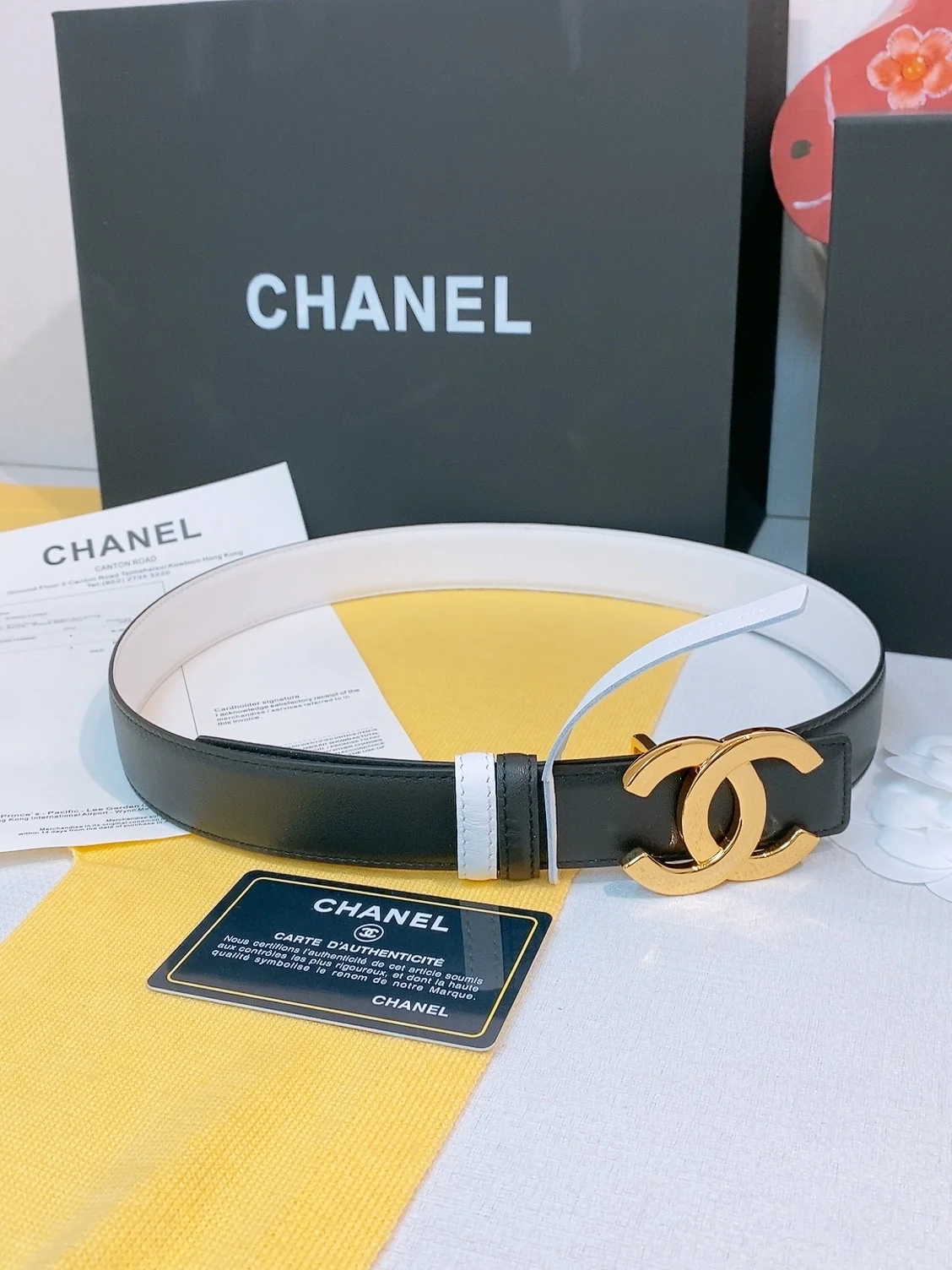 CHANEL Belts Calfskin Leather One Size A70202608050581