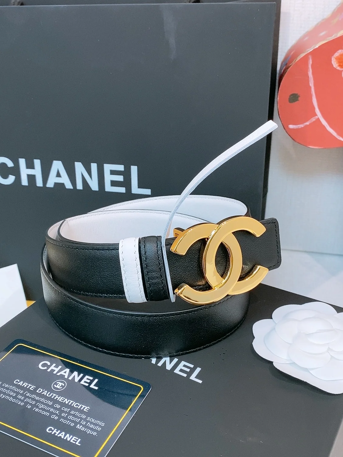 CHANEL Belts Calfskin Leather One Size A70202608050581 - Image 3