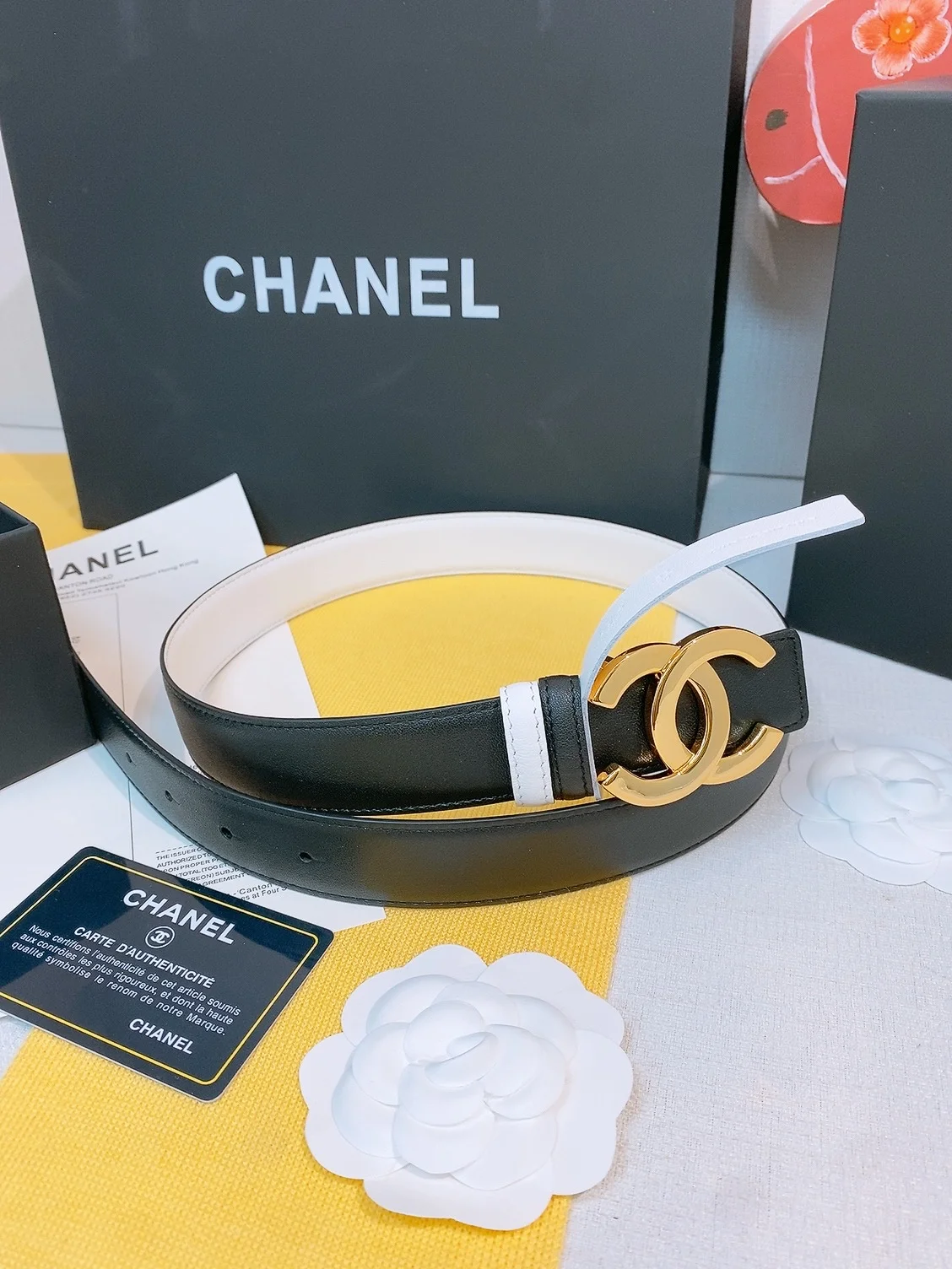 CHANEL Belts Calfskin Leather One Size A70202608050581 - Image 6