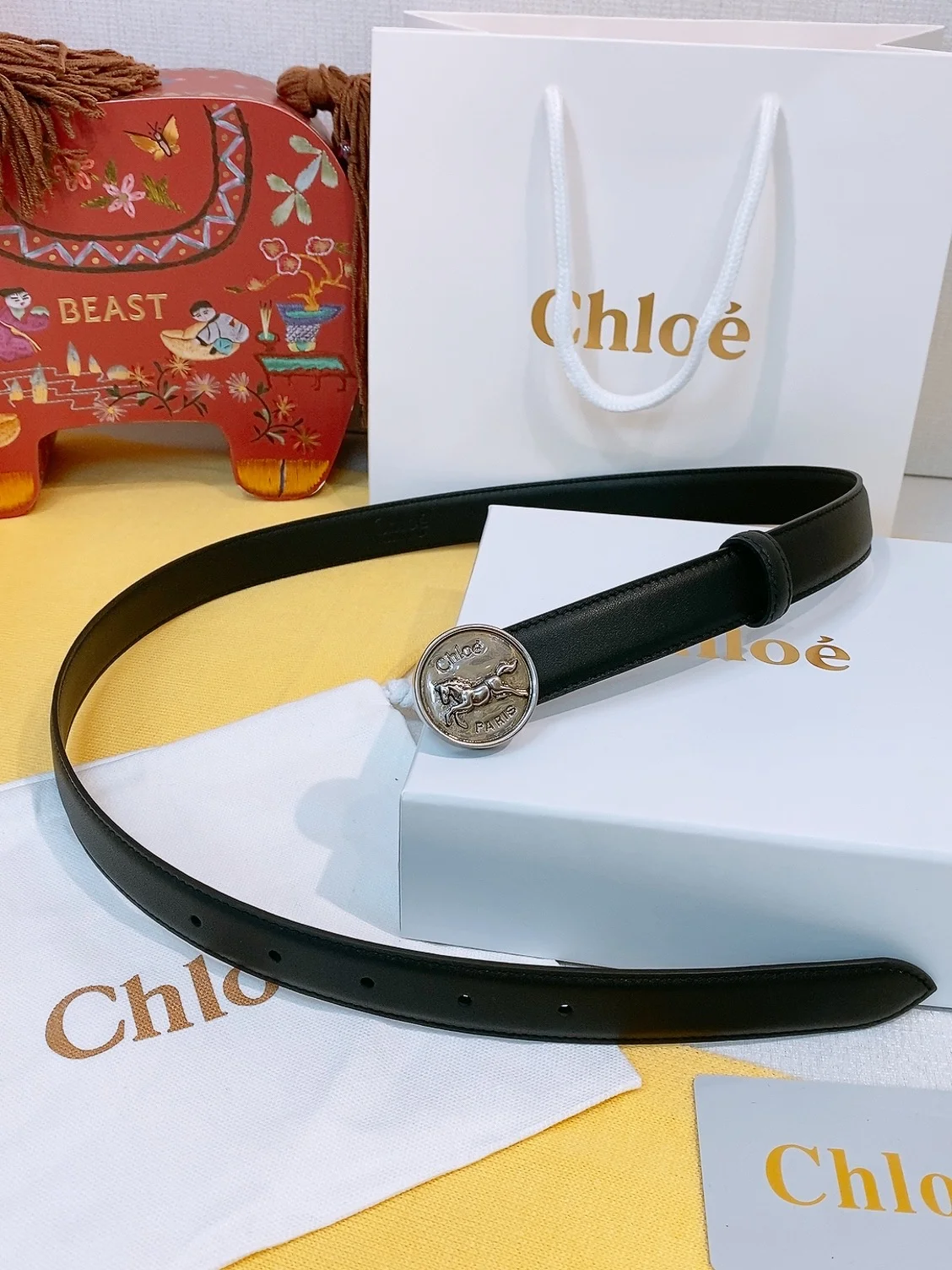CHLOE Belts Calfskin Leather One Size A70202608050482 - Image 2