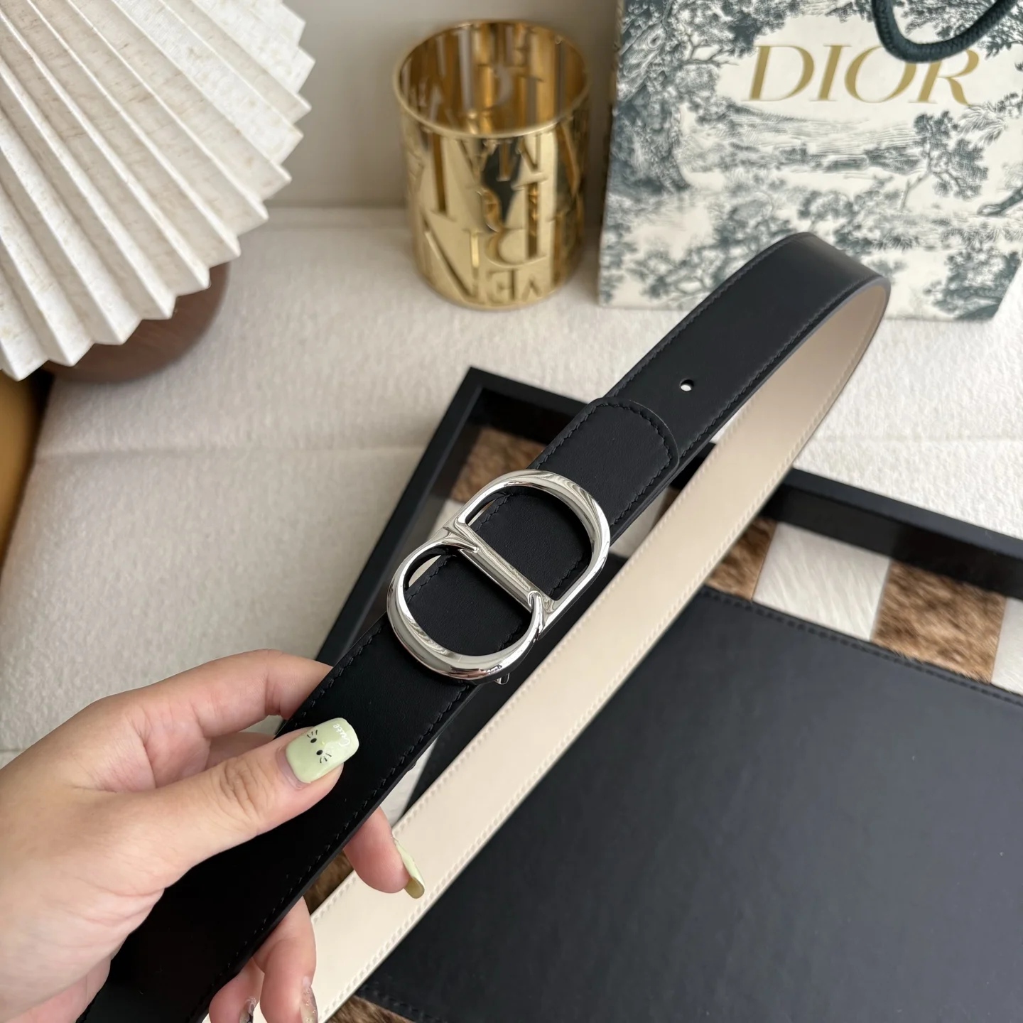 DIOR Belts Calf Leather A60202608050783 - Image 5