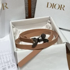 DIOR Belts Calf Leather One Size 1.5cm Width A70202608050161