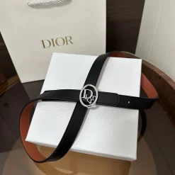 DIOR Belts Calf Leather One Size 2.0cm Width A60202608050233