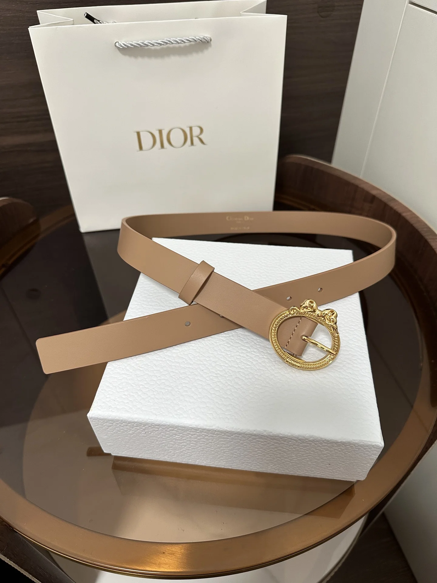DIOR Belts Calfskin Leather 2.5cm Width A70202608050225 - Image 2
