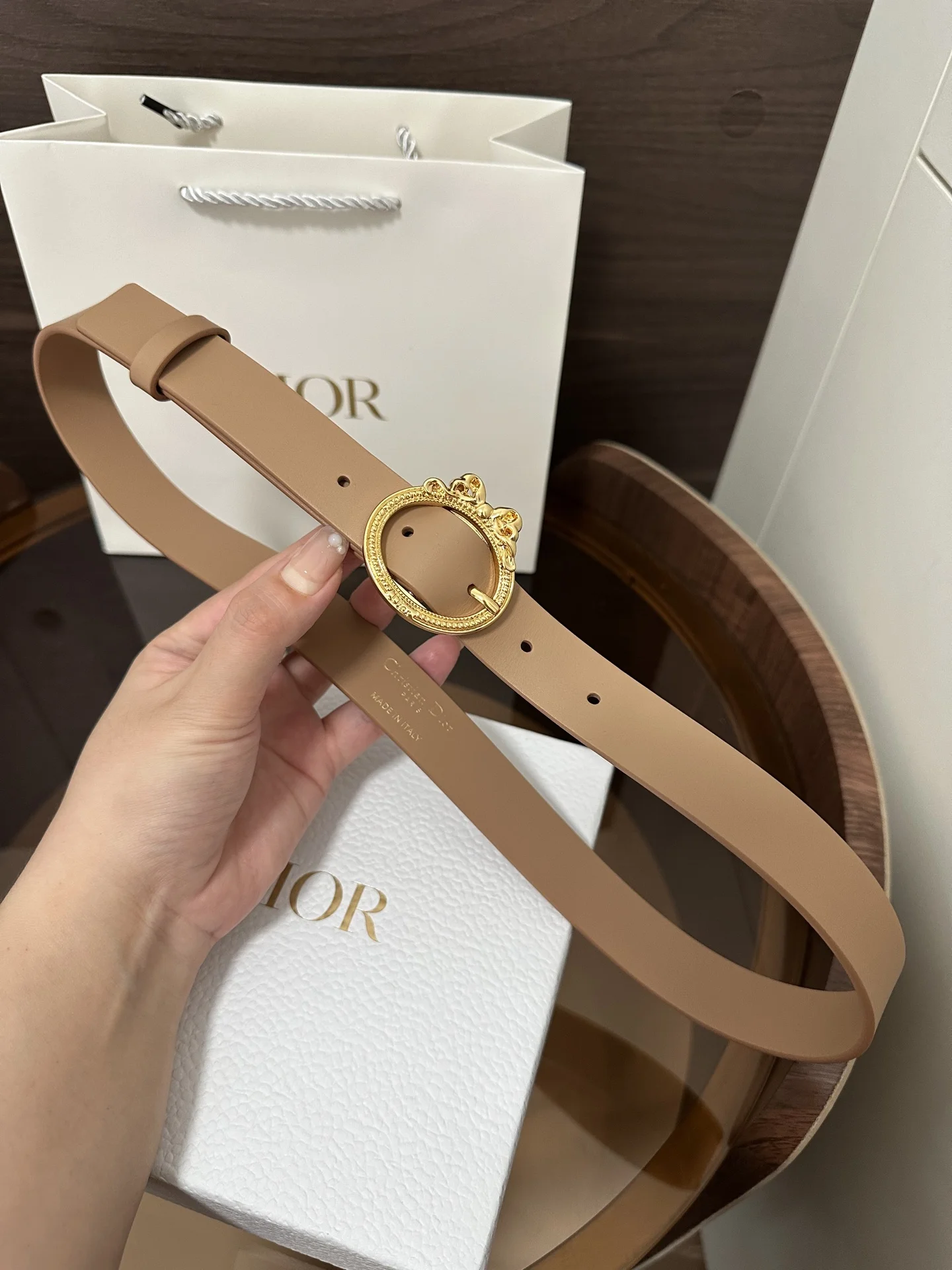DIOR Belts Calfskin Leather 2.5cm Width A70202608050225 - Image 3