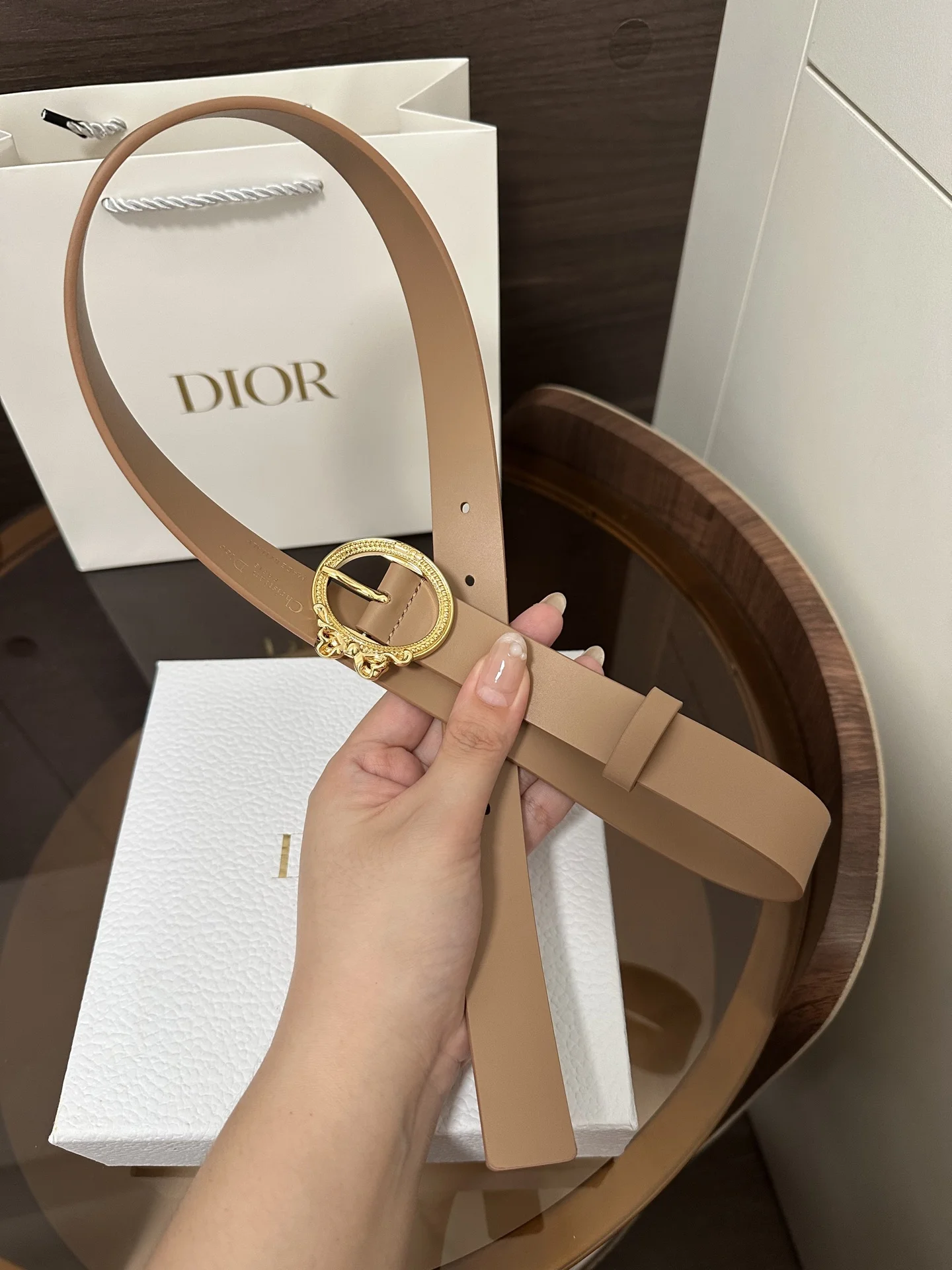 DIOR Belts Calfskin Leather 2.5cm Width A70202608050225 - Image 5