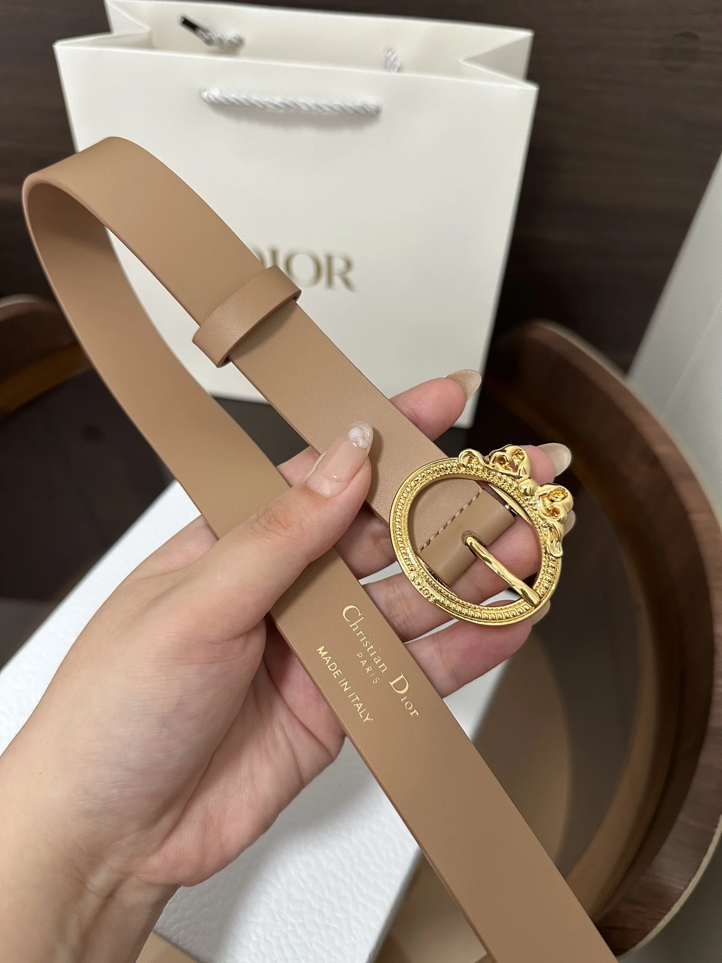 DIOR Belts Calfskin Leather 2.5cm Width A70202608050225 - Image 6