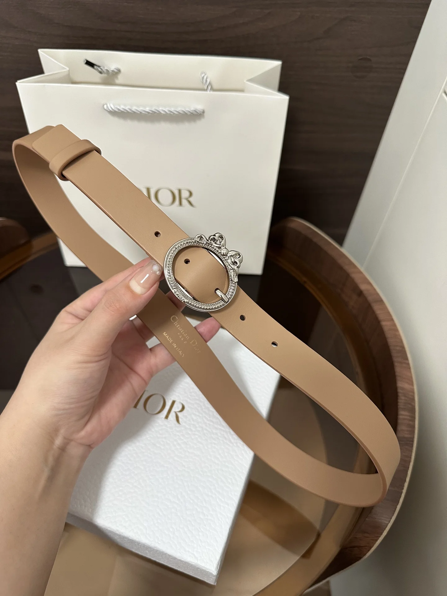 DIOR Belts Calfskin Leather 2.5cm Width A70202608050226 - Image 3